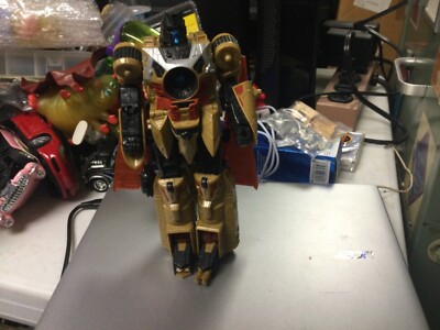 TRANSFORMERS CYBERTRON GALAXY FORCE VECTOR PRIME GOLD COLOR INCOMPLETE 