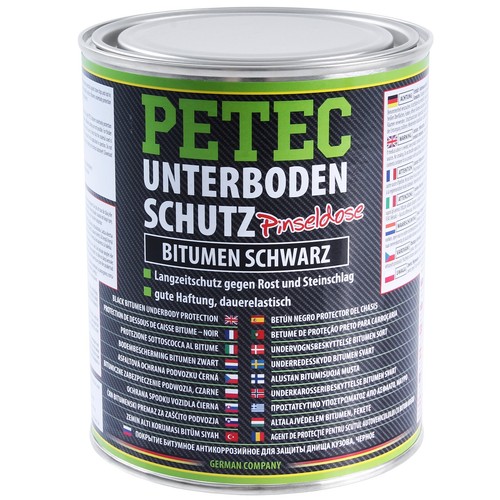 3 L PETEC UNTERBODENSCHUTZ BITUMEN SCHWARZ PINSELDOSE ROST STEINSCHLAG - Bild 2 von 3