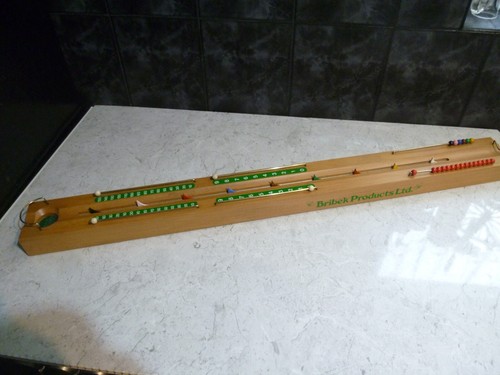 VINTAGE SNOOKER CUE 147 TABLE TOP GAME SKILL PRATICE TRAINER GAME BRIBEK PRODUCT - Picture 2 of 9