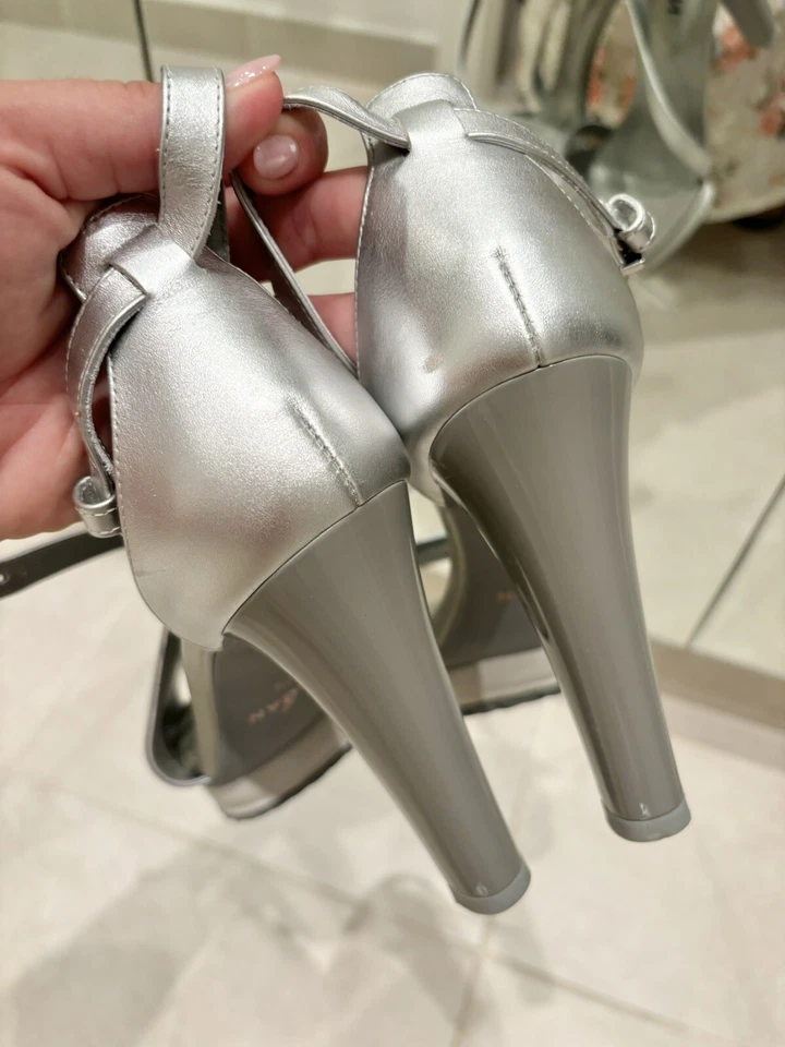 Sandalo Argento HOGAN n.37  1/2 🚚 SPEDIZIONE GRATUITA - Immagine 4 di 4