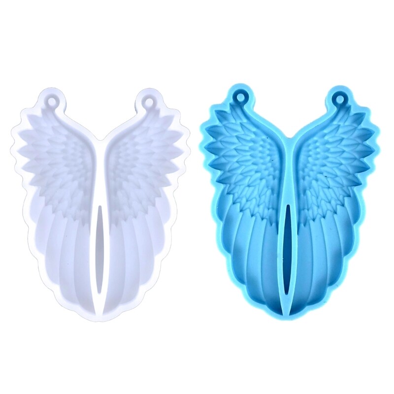 Silicone Earring Mold for Dangle Pendant Wing Mirror Jewelry Making-image