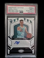 2020 Panini Certified LaMelo Ball Rookie Roll Call Auto Psa Mint 9