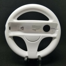 Official OEM Authentic Nintendo Wii Steering Racing Wheel White RVL-024