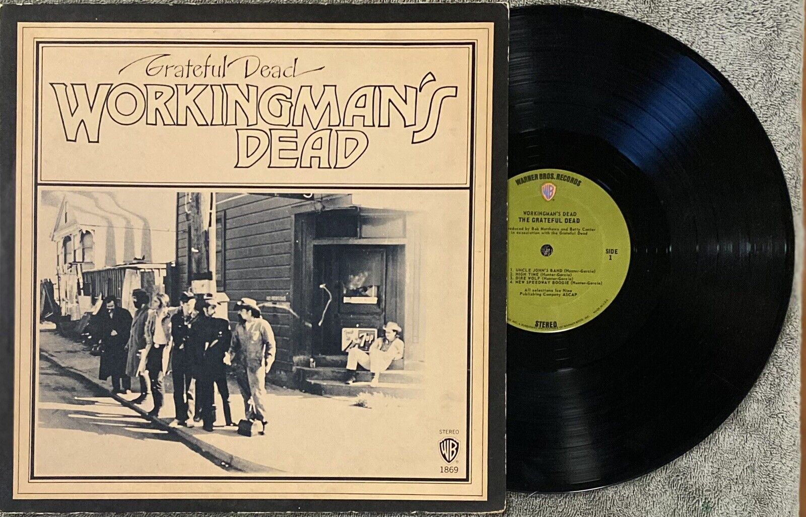 THE GRATEFUL DEAD “WORKING MANS DEAD”LP 1970 1ST PRESS WB GREEN LABELS