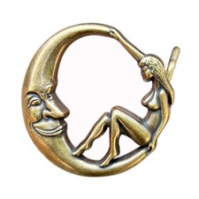 Moon and Beauty Western Cowboy Belt Buckle for Men  Women Rodeo Casual Wear