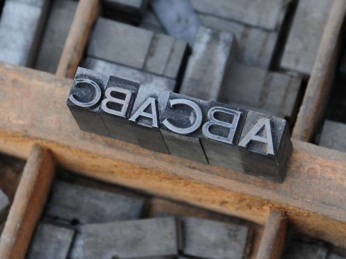 Antique Litho 24p Bleischrift im Setzkasten Bleisatz Schrift Alphabet lead type - Bild 2 von 3