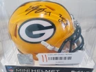 Eddie Lacy Signed Packers Mini Helmet Inscribed 2013 OROY Radtke Sports Witness