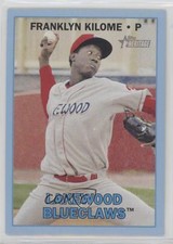 2016 Topps Heritage Minor League Edition Blue 37/99 Franklyn Kilome #9 0c6