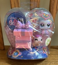 Raro Littlest Pet Shop #1405 Lovebug #1406 conejillo de indias con accesorio NUEVO