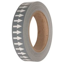 Incom Pma1511 Arrow Tape, Gray/White, 1 In. W, 108 Ft. L