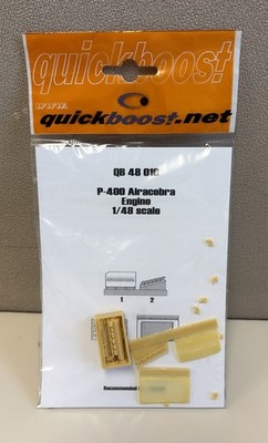 Quickboost QB 48 010 P-400 Airacobra Engine Resin Kit Factory Sealed 1/48 NEW