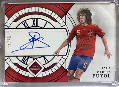 2022 National Treasures Road to FIFA World Cup/25 Carles Puyol Auto 