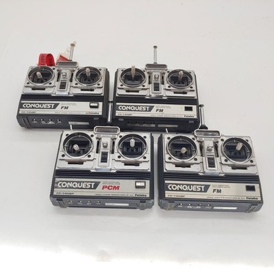 FOUR Untested Vintage Futaba Conquest FM Aircraft Transmitters Used