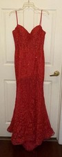 Ellie Wilde Prom/Pageant Dress Size 4 Style EW36016 Strawberry Beautiful