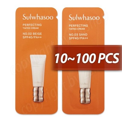 Sulwhasoo Perfecting Tinted Cream SPF40/PA++ No.02 Beige /No.03 Sand  10~100 pcs