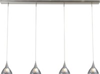 Pendelleuchte In Nickel Sparlampe HäNgelampe HäNgeleuchte Modern Led-Lampe Glas