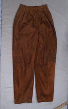 Vintage Adam Douglass Brown 100 Leather Suede Pants Womens Size Medium Rodeo