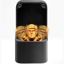 Trump Middle Finger in a Box, Gag Gifts Christmas, Funny Gifts, Joke Prank Gag Q