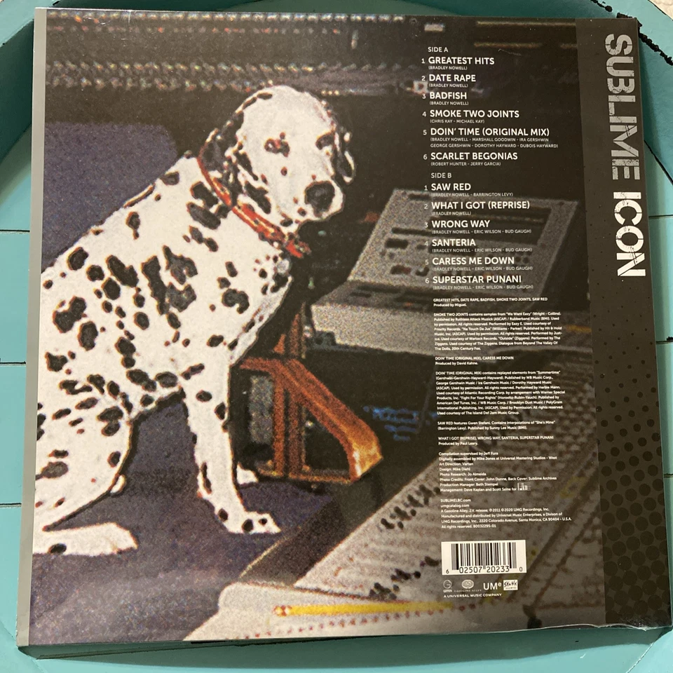 Sublime - Icon (Oceania Blue Color Vinyl, Walmart Exclusive) - Sealed (B) - Image 2 of 2