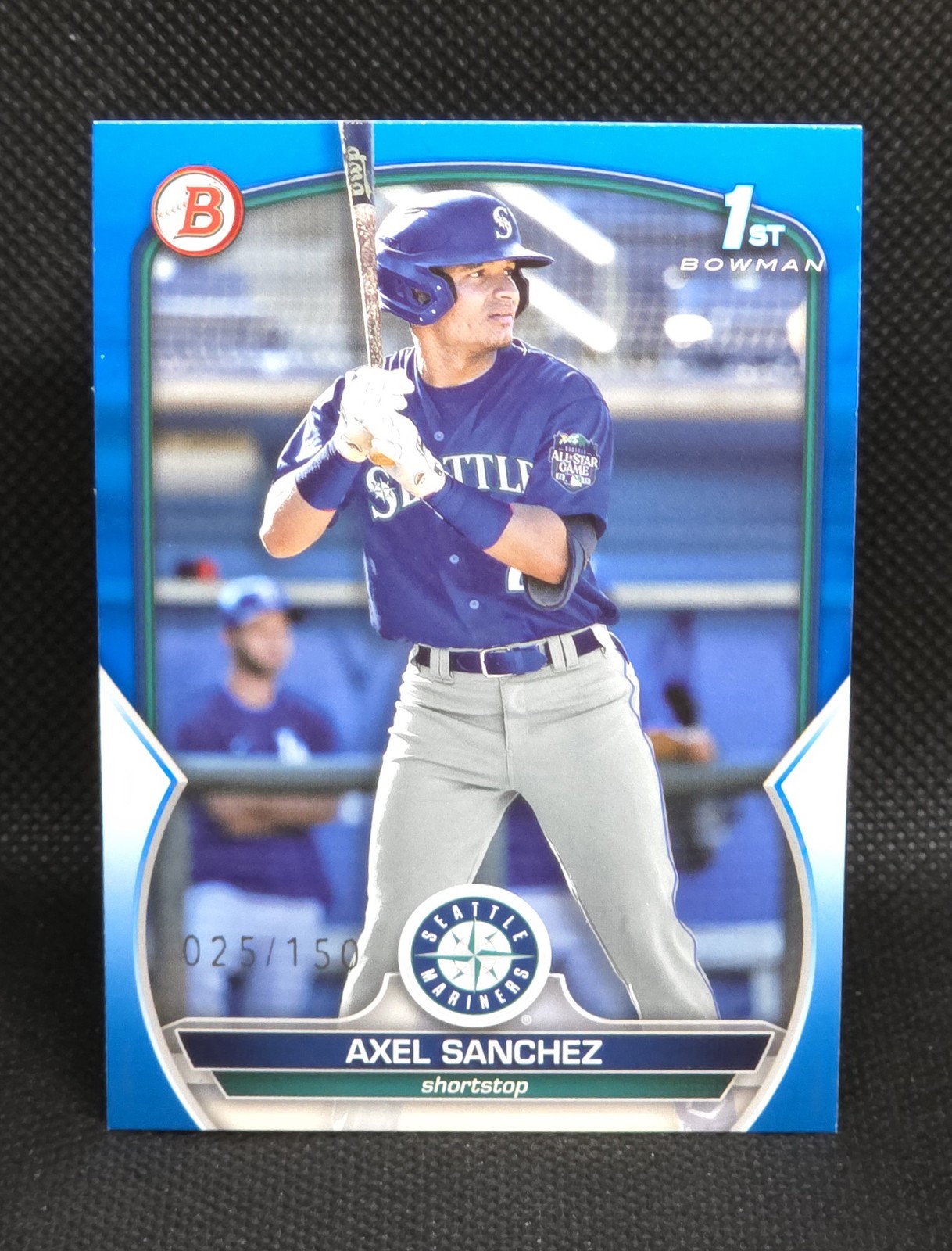2023 Bowman #BCP-73 Axel Sanchez Chrome Prospects Blue Refractors #/150
