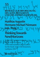 Hermann Michael Niemann (U. A.) | Thinking Towards New Horizons | Taschenbuch