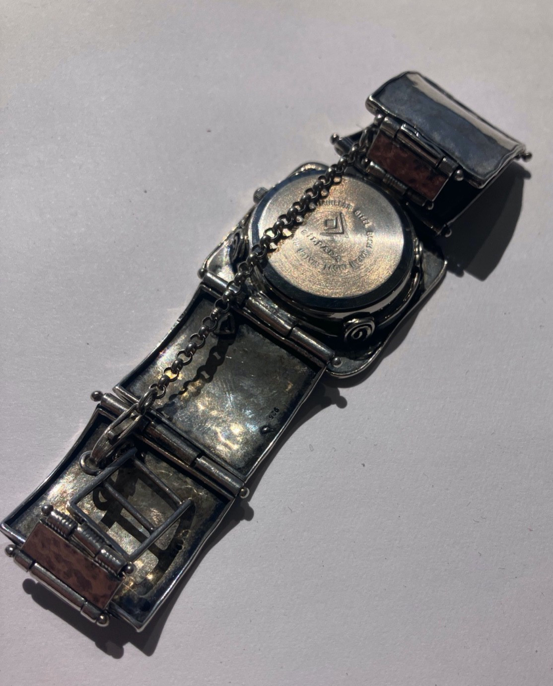 Silpada 925 Solid Sterling Silver Hammered Square… - image 5