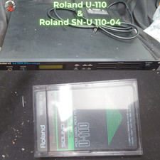 Roland U-110 PCM modulo audio montaggio su rack sintetizzatore vintage con scheda SN-U110-04
