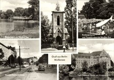 Ak Weißensee Berlin, Pfarrkirche, Badeanstalt, Paul Oestreich... - 4864902