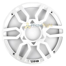 DS18 PRO Universal 8 Inch Plastic Speaker Grill Cover White Set of 2