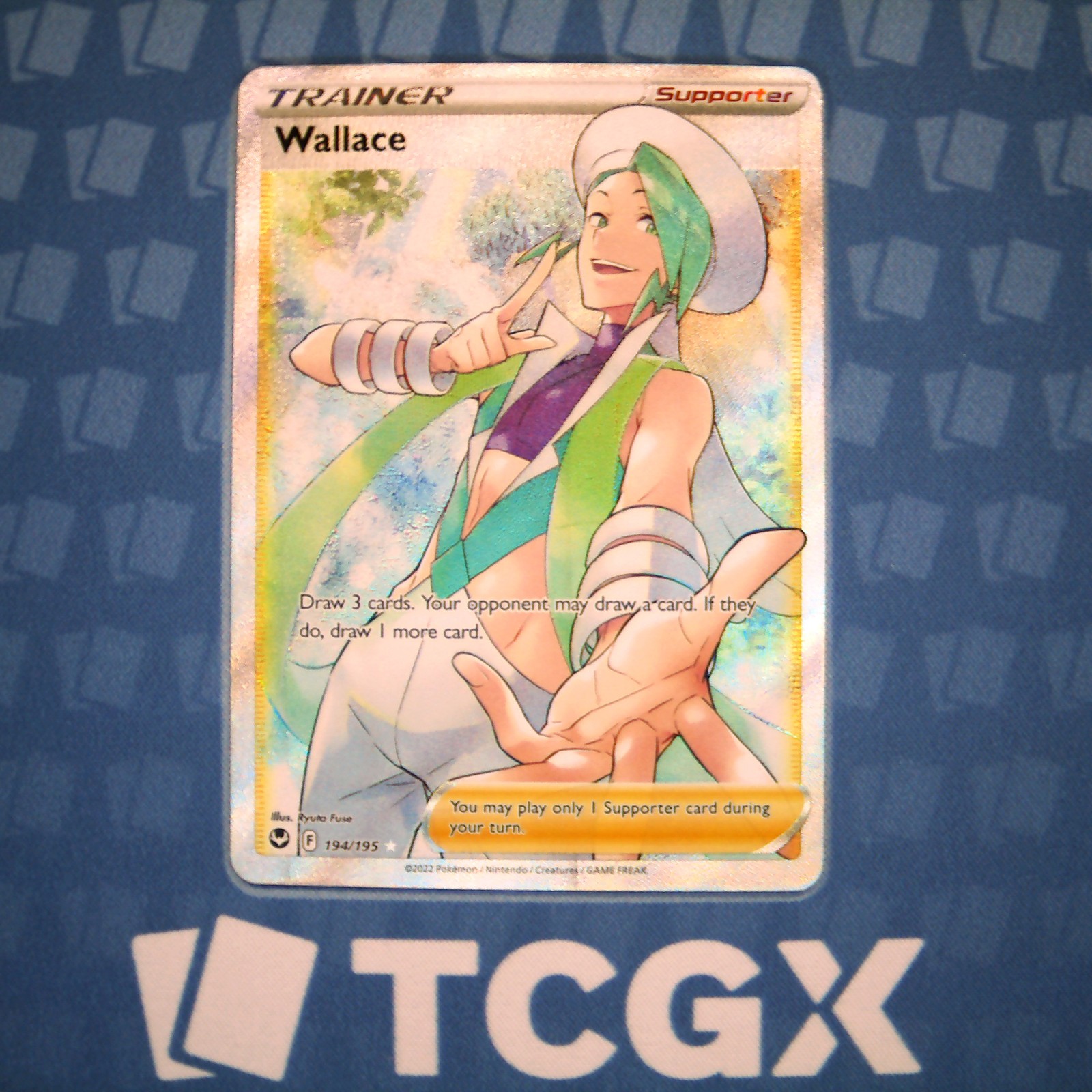 Pokemon - Wallace (Full Art) - 194/195 - SWSH12: Silver Tempest - Holo NM