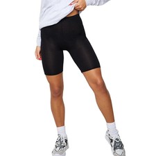 Ladies Women's Shiny Lycra Cycling Shorts Biker Stretchy Dance Gym Yoga Pants UK