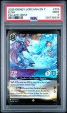 Elsa Ice Maker 224/204 Lorcana Illumineer's Quest Palace Heist Cold Foil PSA 9