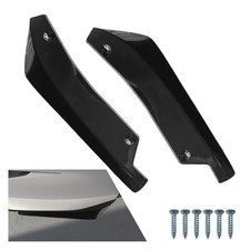 2PCS Universal Car Rear Bumper Lip Splitter Canard Diffuser - Side Fin Black