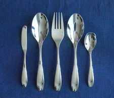 New Oneida STAFFORD Mirror 5pc Hostess Set 18/10 Stainless Serving Flatware
