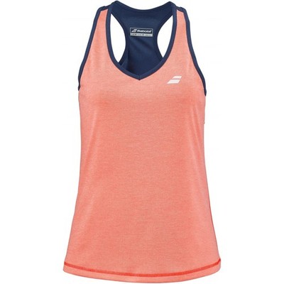 Women s Play Tennis Tank Top (Fluo Strike/Estate Blue) (Size S)