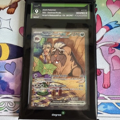 Pokémon TCG Arven's Mabosstiff EX #235/182 Sv10: Destined Rivals