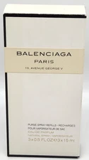 Balenciaga Paris 10 Avenue George For Women EDP Purse Spray 3 x 15 ml Recharge