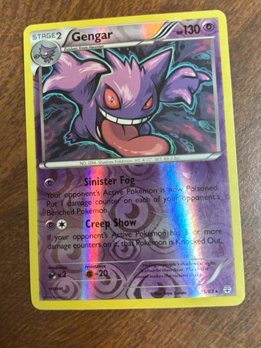 Pokémon Gengar 35/83 Generations Holo Rare Stage 2 130HP Ghost Card NEW
