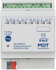 MDT technologies AKH-0800.03 Heizungsaktor 8-fach 4TE REG 24-230VAC