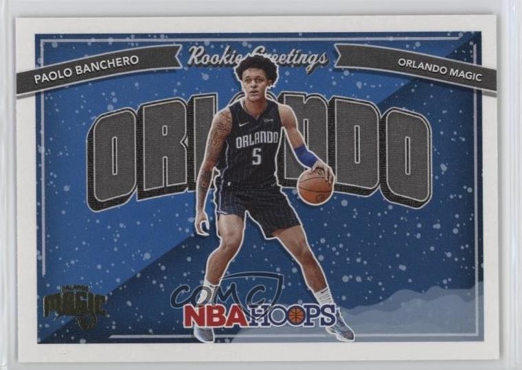 2022-23 Panini NBA Hoops Rookie Greetings Winter Paolo Banchero #1 RC 1kl6