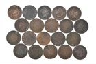 Lot 20 1800's 1890-1899 Indian Head Penny Cents US Coin Collection 2/5 Roll *919