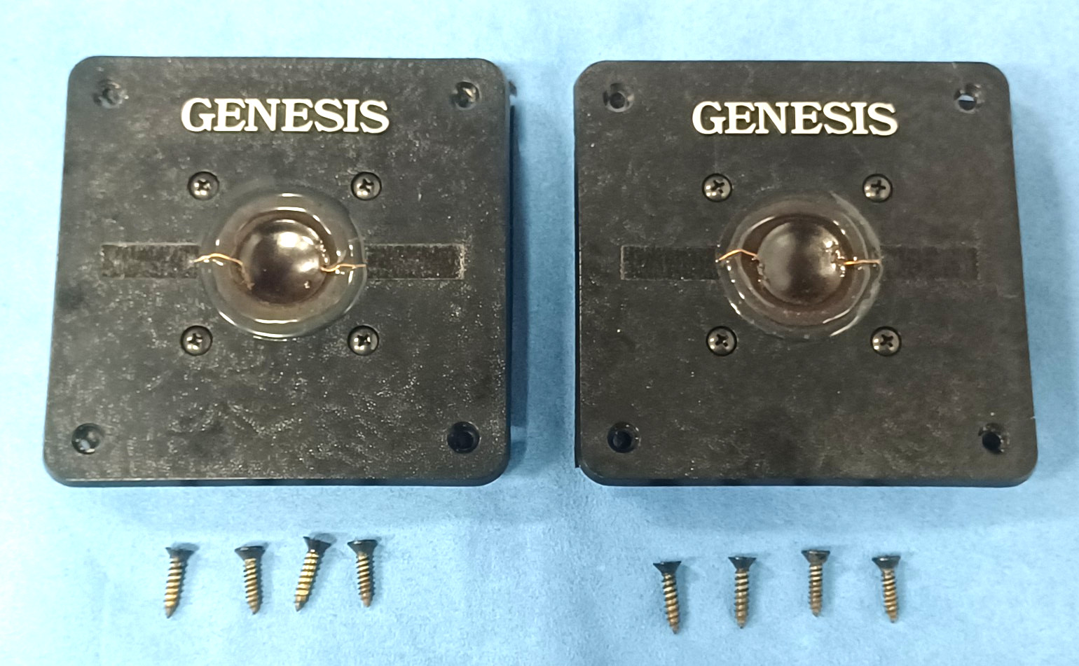 Pair of Vintage Genesis Inverted Dome Tweeters Tested and Working