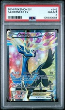Xerneas EX (146 Full Art) 146/146 XY BASE SET Holo pokemon card graded nm PSA 8