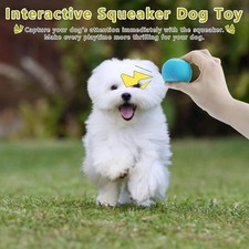 10 Pack 1.5 Inch Mini Squeaky Tennis Balls for Dogs Colorful Pet Play Balls.