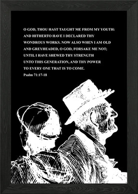 Psalm 71 17 18 Gerahmtes Wandbild Poster Leinwanddruck Bild