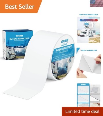 Professional-Grade 4in x 50ft RV Seal Tape - Strong, Weather-Resistant Adhesive