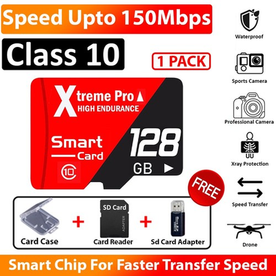#ad #ad Micro SD Card 32GB 64GB 128GB Extreme Micro SD TF Memory Card Adapter Class 10 $19.99