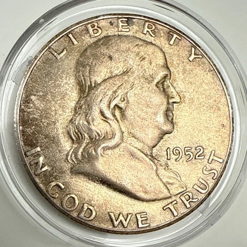 1952-S Franklin Half Dollar Brilliant  XF+ ** nice coin