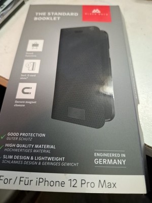Black Rock Standard Booklet Apple iPhone 12 Pro Max Schutz Hülle Wallet Case 
