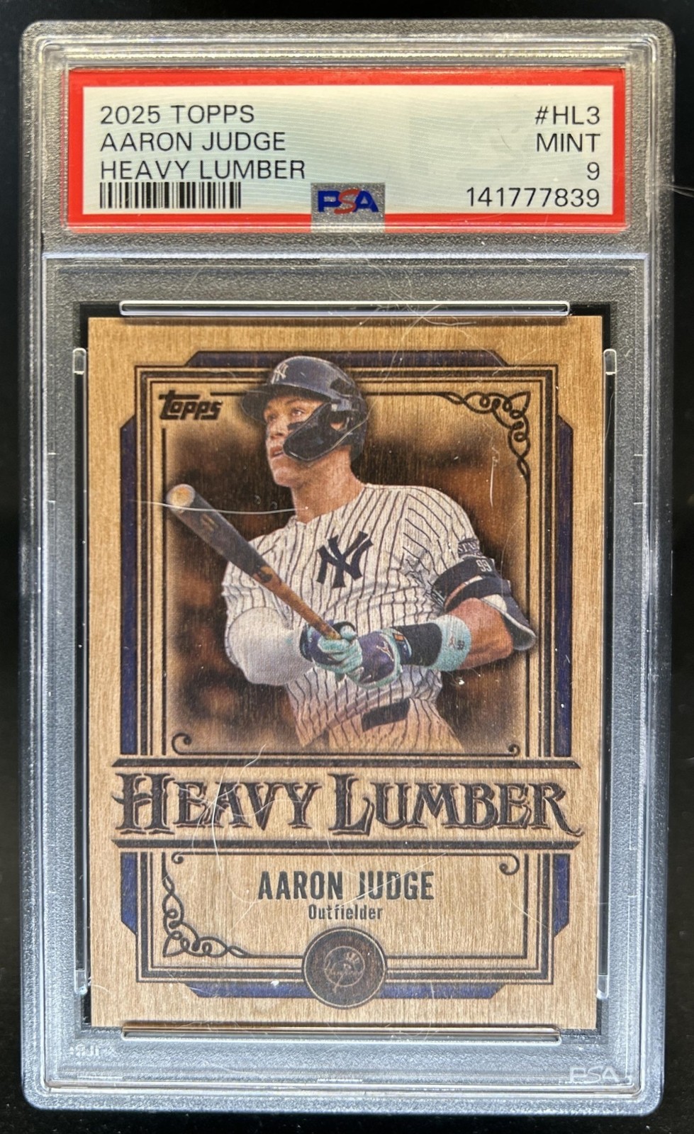 2025 Topps Aaron Judge Heavy Lumber #HL-3 New York Yankees PSA 9